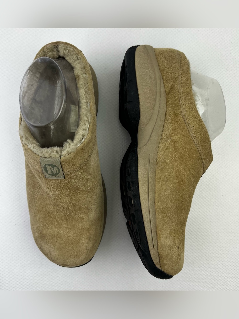 Merrell Primo Chill Slide Women Brown Suede Leather Slip on Shoes Size 9